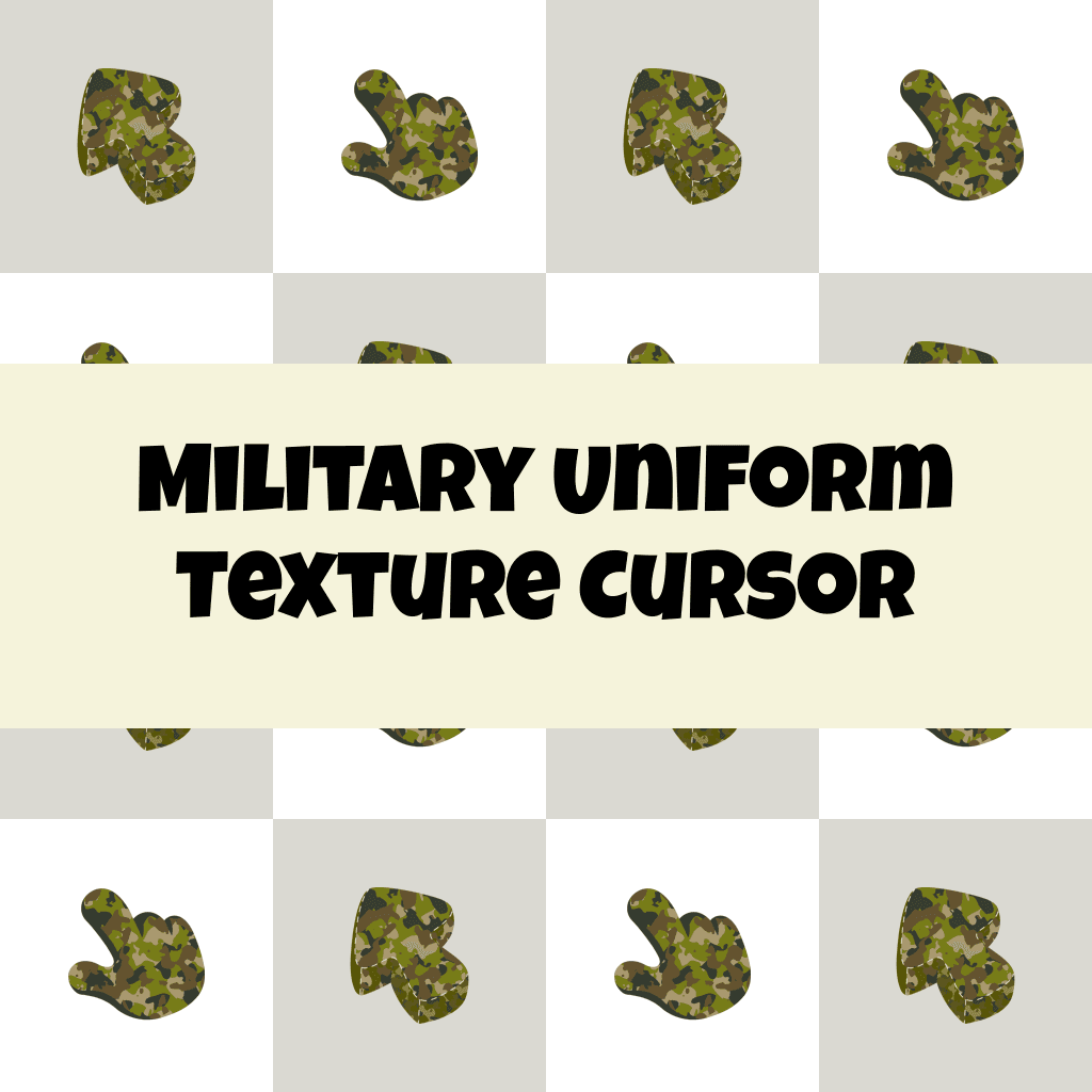 Preview Military Uniform Texture cursor custom cursor pack