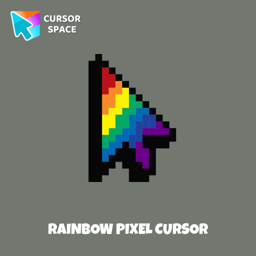 Rainbow Pixel cursor arrow cursor